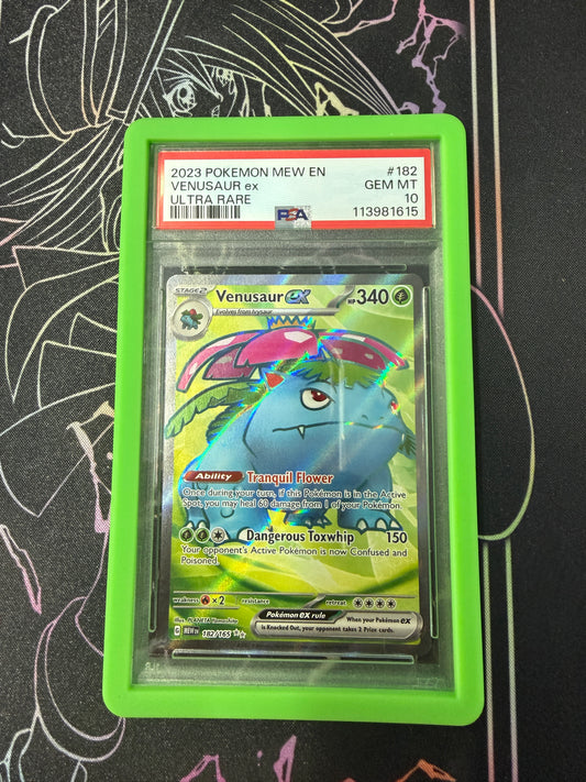 2023 POKEMON MEW EN-151 ULTRA RARE #182 VENUSAUR EX PSA 10