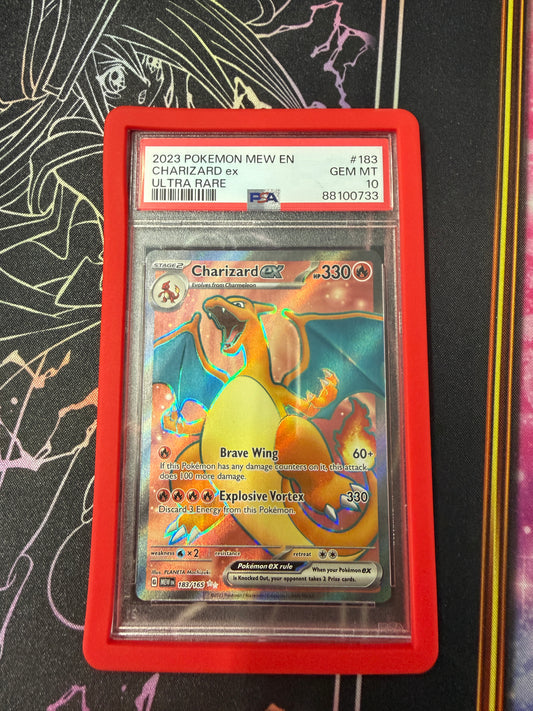 2023 POKEMON MEW EN-151 ULTRA RARE #183 CHARIZARD EX PSA 10
