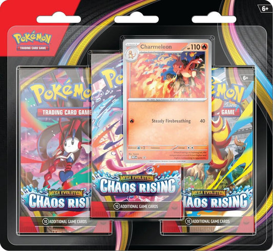 Chaos Rising 3 Pack Blister [Charmeleon] - ME04: Chaos Rising (CRI) PREORDER LIMIT 1